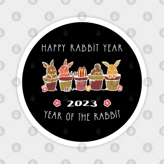 Year of the Rabbit | 2023 Chinese New Year Magnet by REG